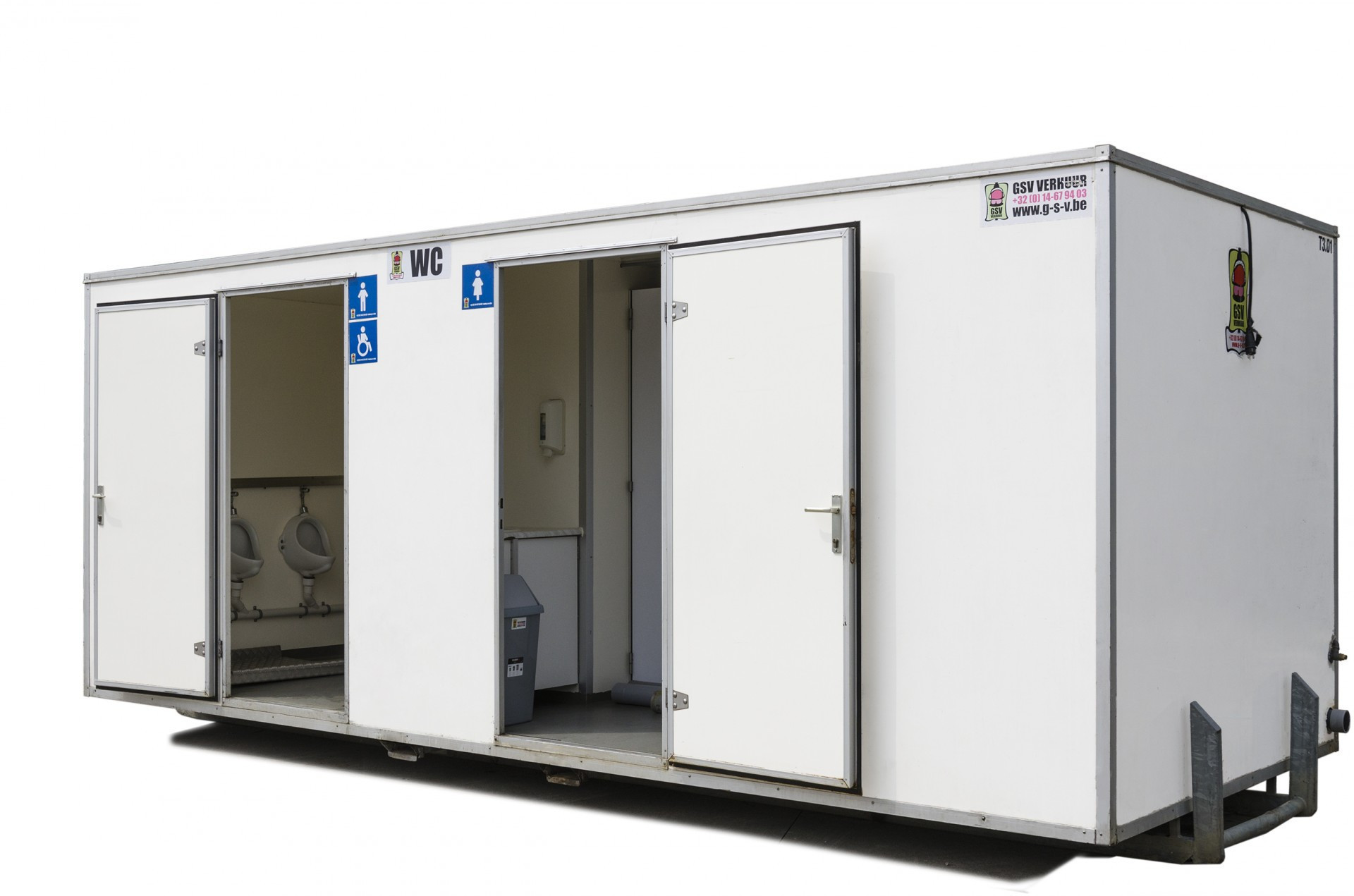 Toiletcontainers huren? › GSV Verhuur