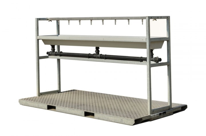 Wasbak 8 Kraantjes